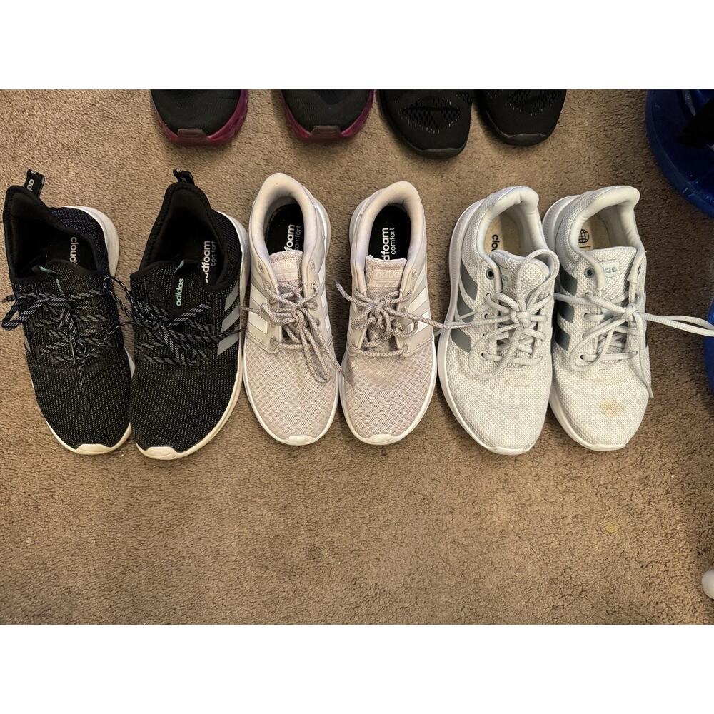 3 pairs Women’s Adidas Cloudfoam Comfort Shoes Size 7